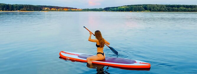 Trip Griechenland - Wassersport mit Balance & Technik vereinen | Stand up paddeln, SUPen, Surfen, Skiten, Wakeboarden, Wasserski auf kristallklaren Bergseen
